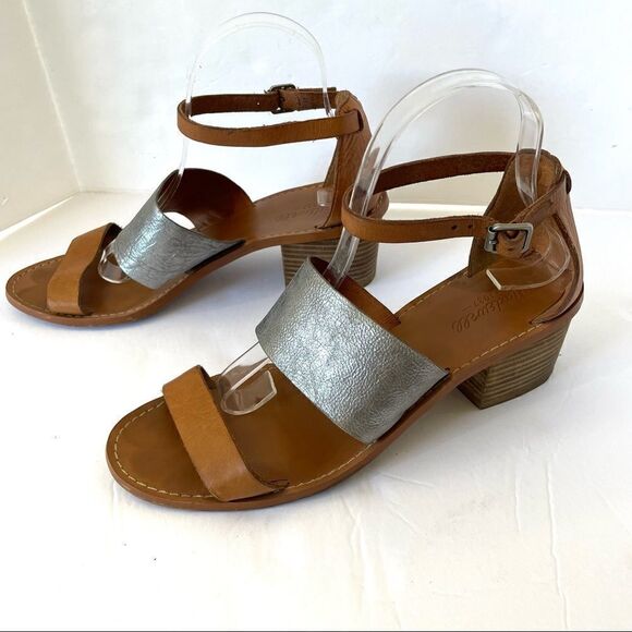 Madewell Warren Sandal in Silver and Leather , Sz 9‎ - Picture 3 of 11